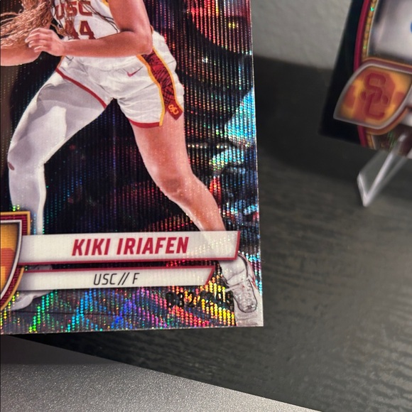 USC Women’s bball lot aqua refractor numbered, auto, purple lava Topps Bowman U - Picture 5 of 8